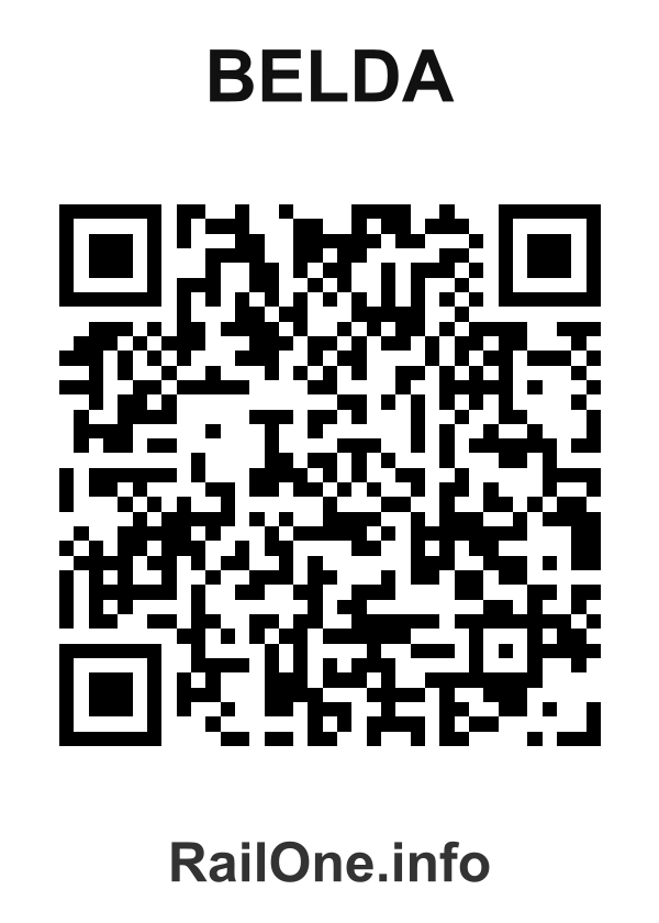 RailOne QR Code for Belda station