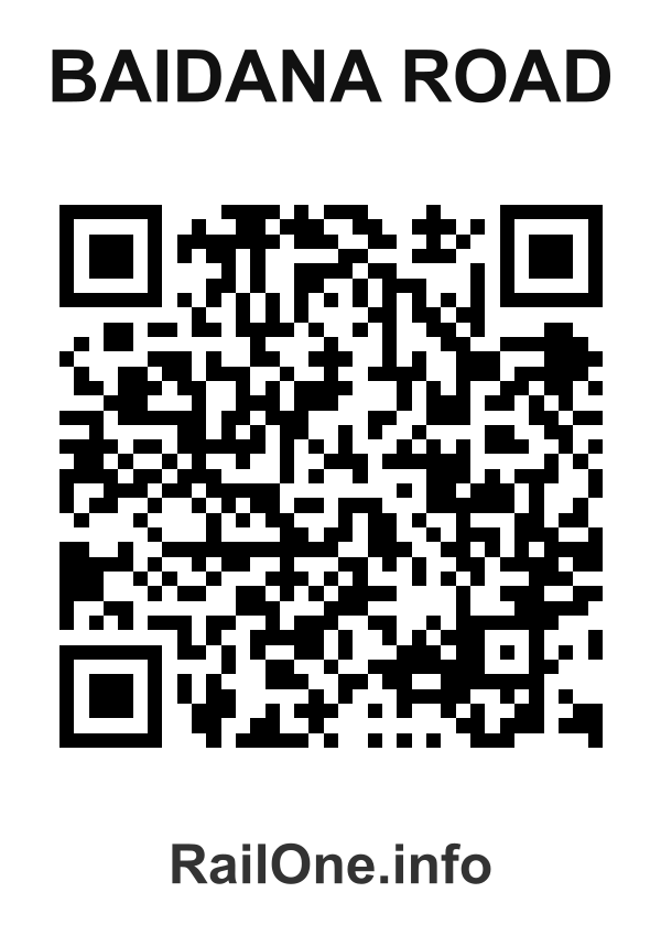 RailOne QR Code for Baidana Road station