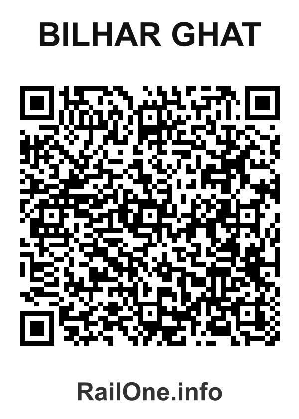 RailOne QR Code for Bilhar Ghat station