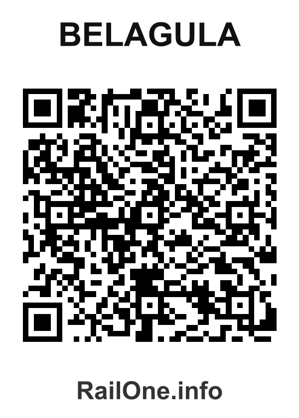 RailOne QR Code for Belagula station