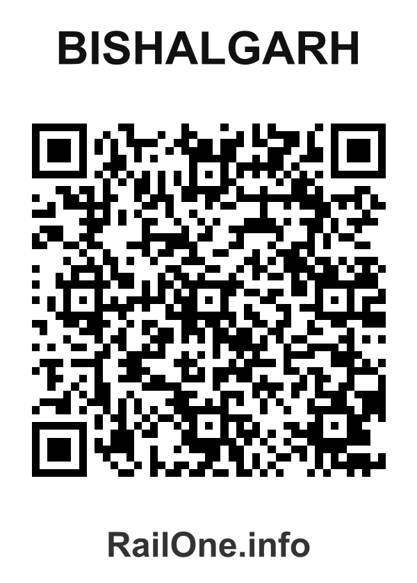 RailOne QR Code for Bishalgarh station