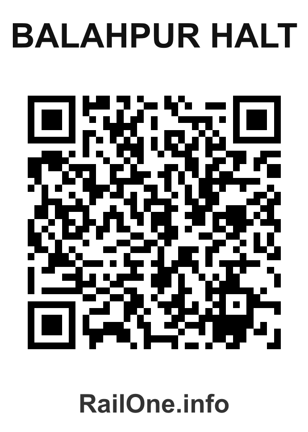 RailOne QR Code for Balahpur Halt station