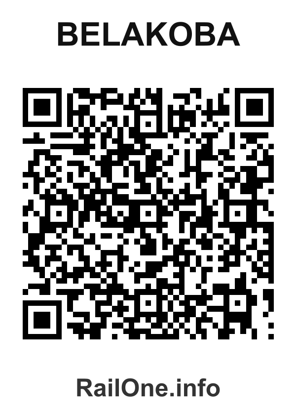 RailOne QR Code for Belakoba station