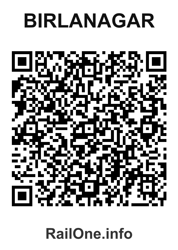 RailOne QR Code for Birlanagar station