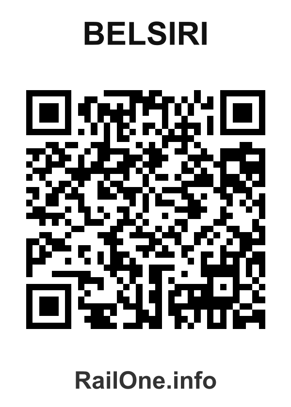 RailOne QR Code for Belsiri station