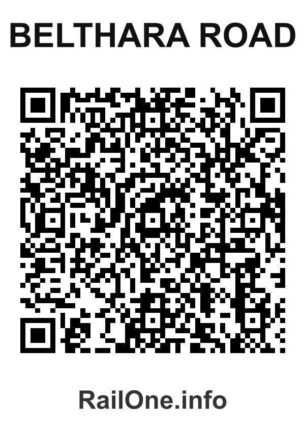RailOne QR Code for Belthara Road station