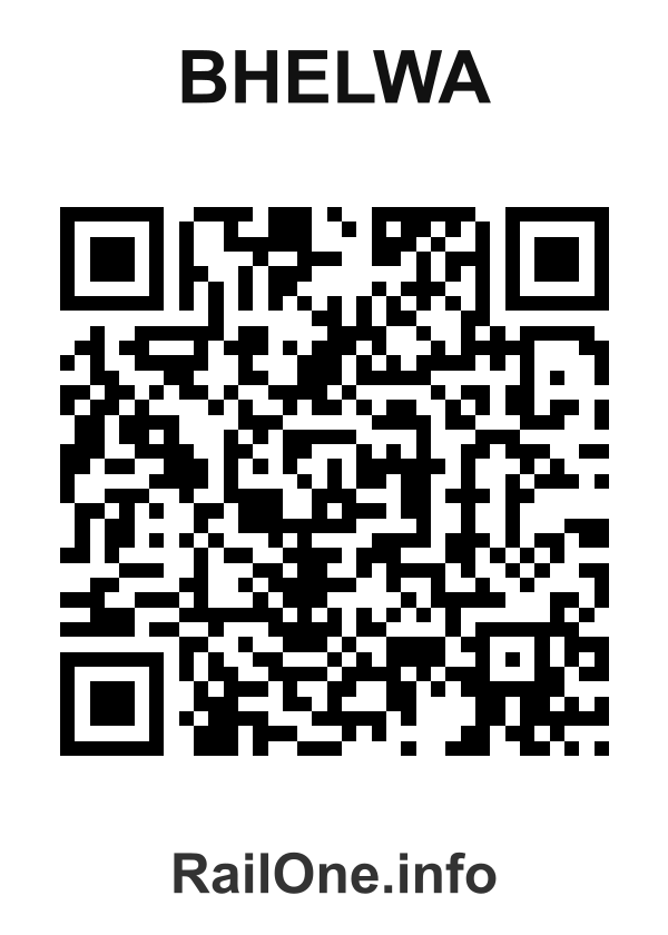 RailOne QR Code for Bhelwa station