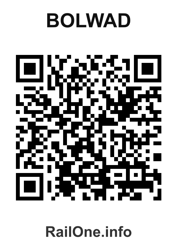 RailOne QR Code for Bolwad station
