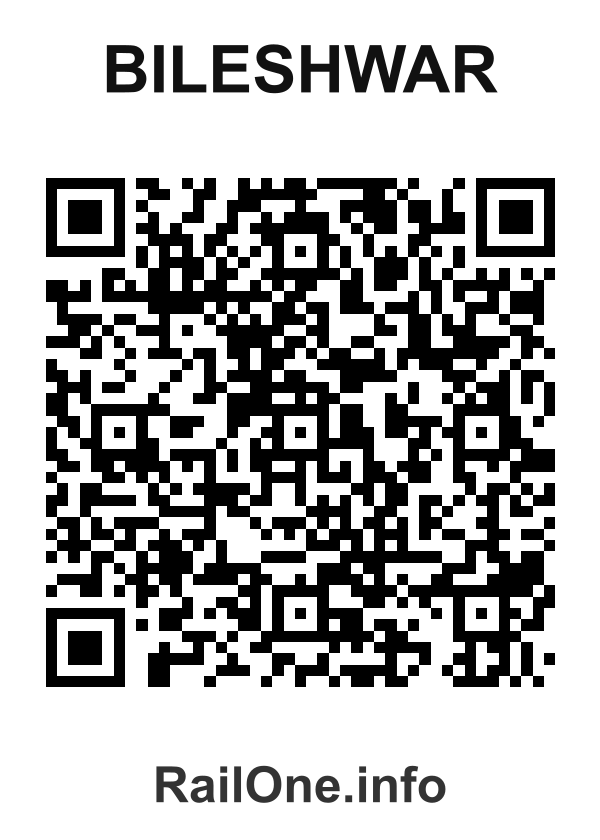 RailOne QR Code for Bileshwar station