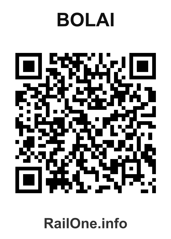 RailOne QR Code for Bolai station