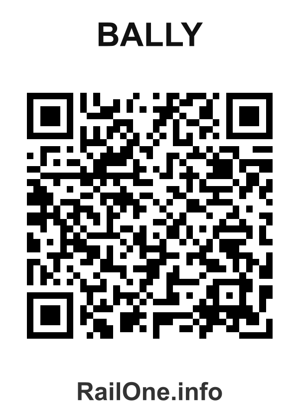 RailOne QR Code for Bally station