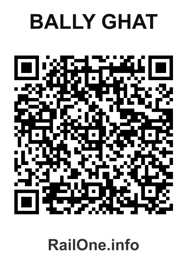 RailOne QR Code for Bally Ghat station