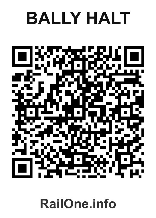 RailOne QR Code for Bally Halt station