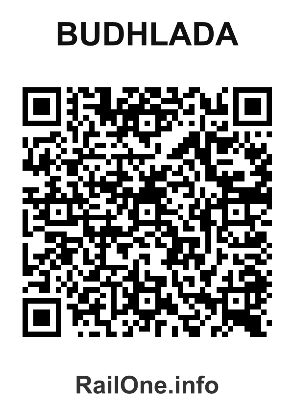 RailOne QR Code for Budhlada station