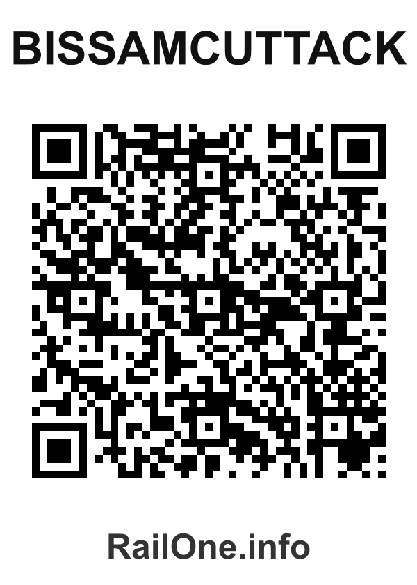 RailOne QR Code for Bissamcuttack station