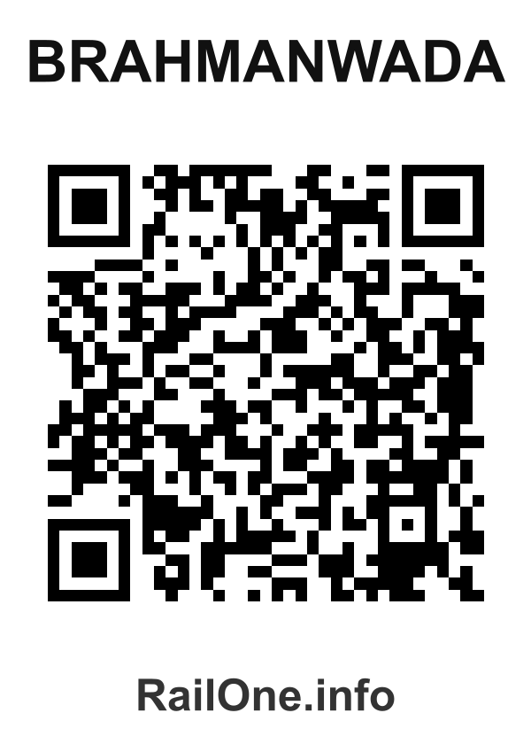 RailOne QR Code for Brahmanwada station
