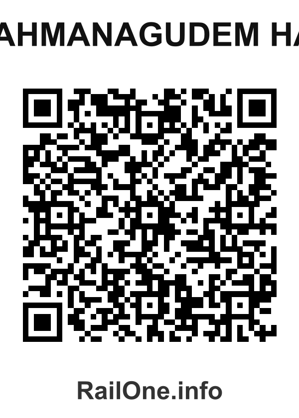 RailOne QR Code for Brahmanagudem Halt station