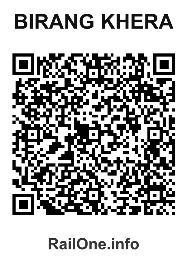 RailOne QR Code for Birang Khera station