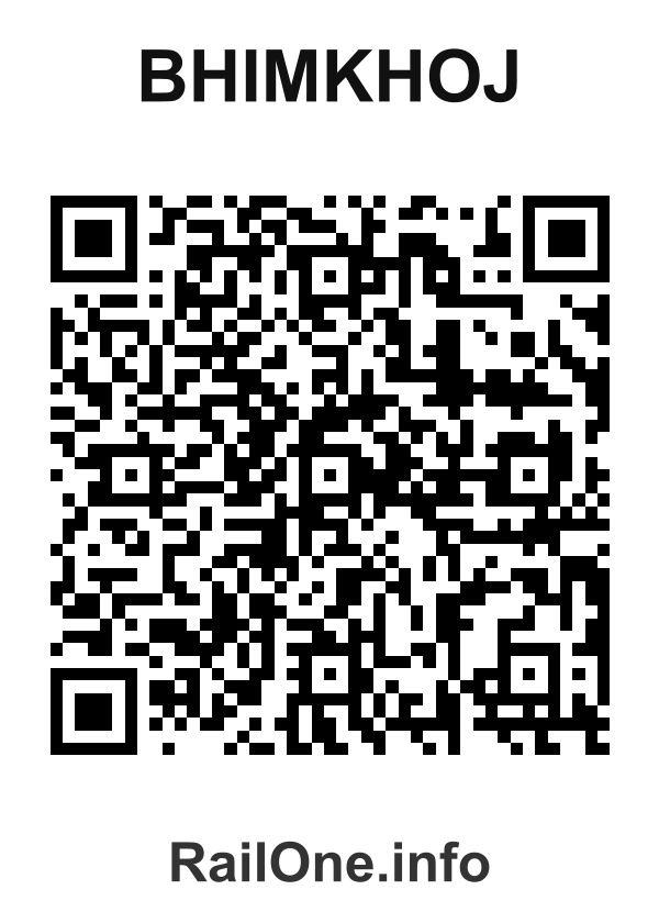RailOne QR Code for Bhimkhoj station