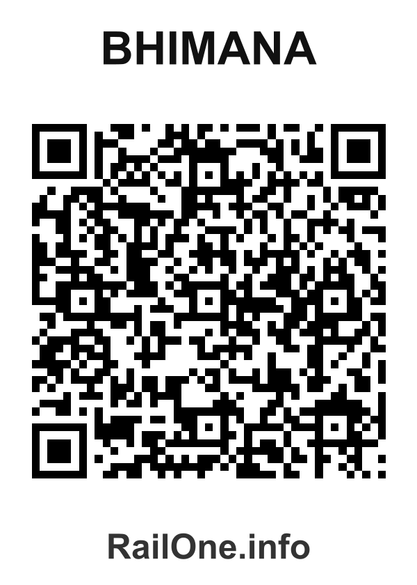 RailOne QR Code for Bhimana station