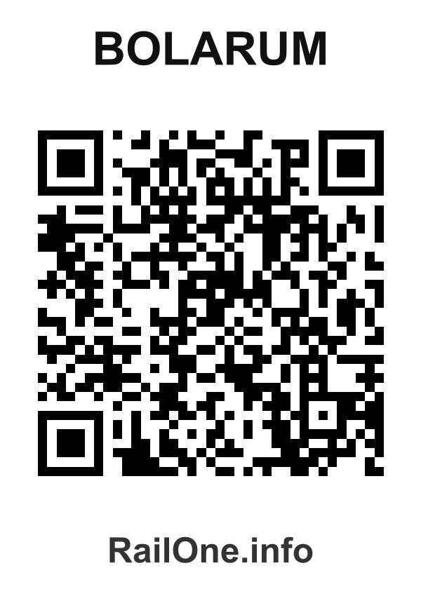RailOne QR Code for Bolarum station