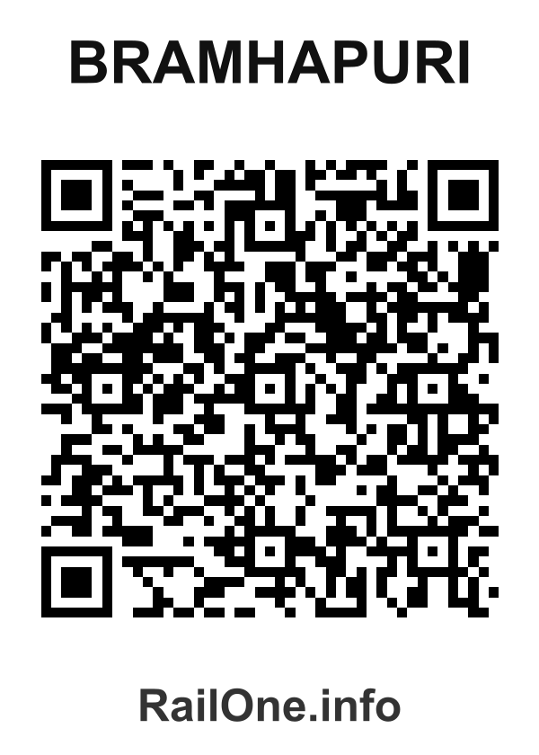 RailOne QR Code for Bramhapuri station