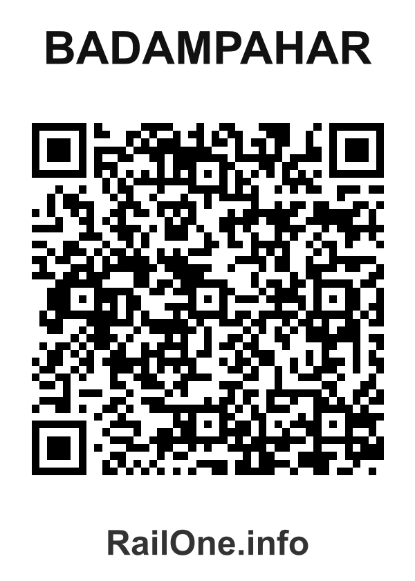RailOne QR Code for Badampahar station