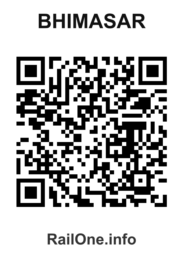 RailOne QR Code for Bhimasar station