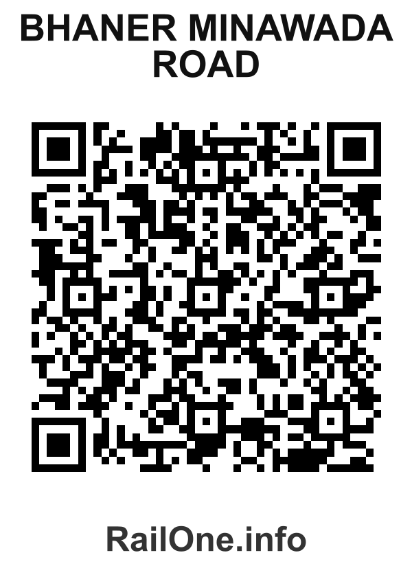RailOne QR Code for Bhaner Minawada Road station