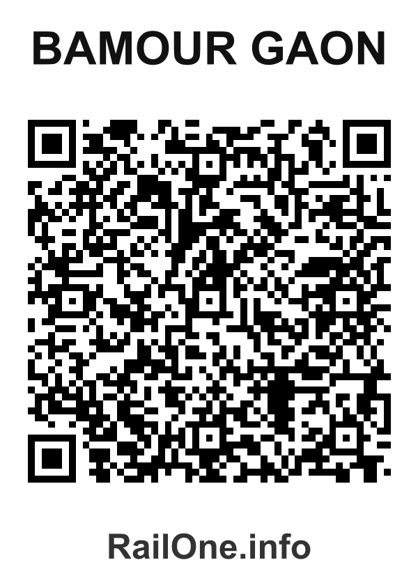 RailOne QR Code for Bamour Gaon station