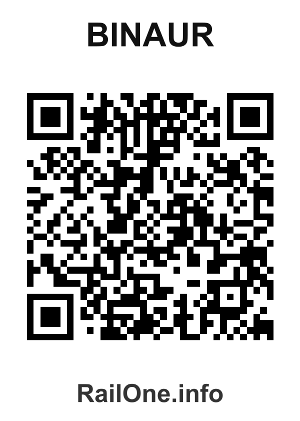 RailOne QR Code for Binaur station