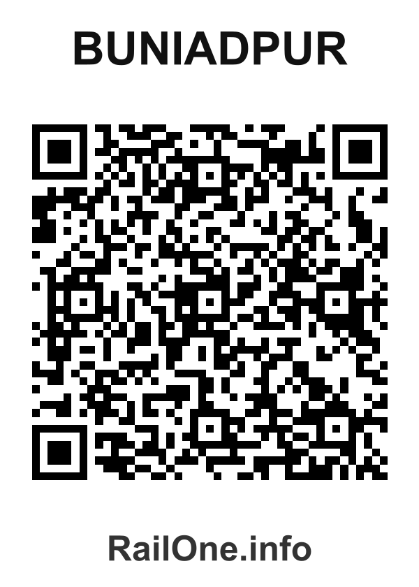 RailOne QR Code for Buniadpur station