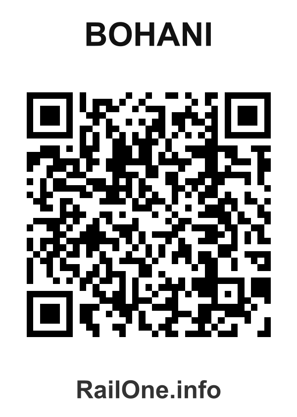 RailOne QR Code for Bohani station