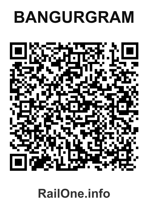 RailOne QR Code for Bangurgram station