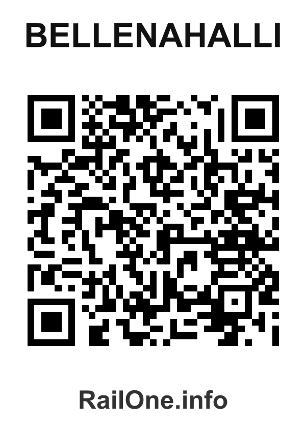 RailOne QR Code for Bellenahalli station