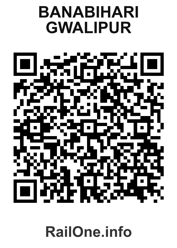 RailOne QR Code for Banabihari Gwalipur station