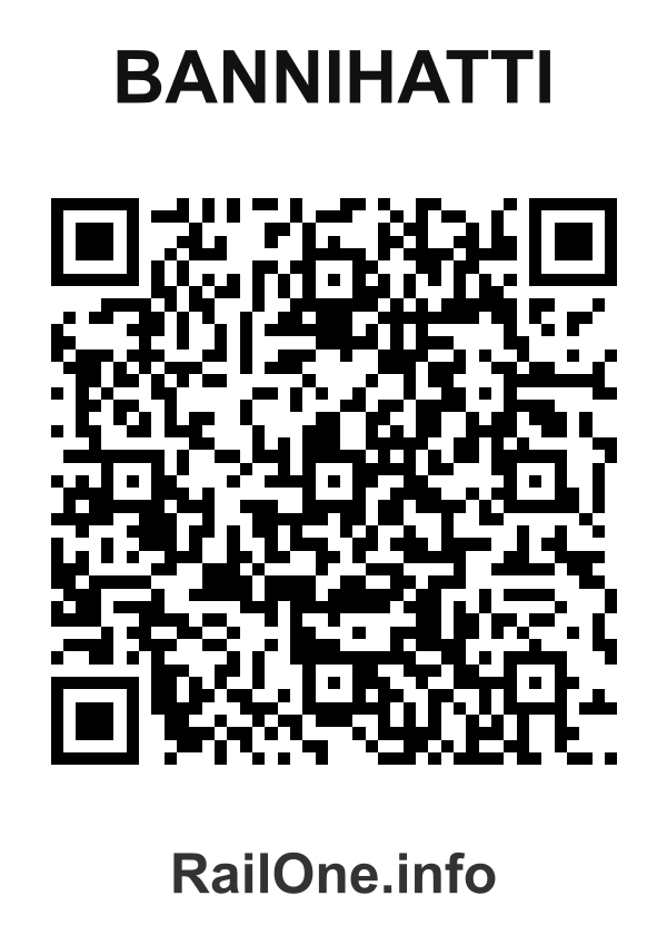 RailOne QR Code for Bannihatti station