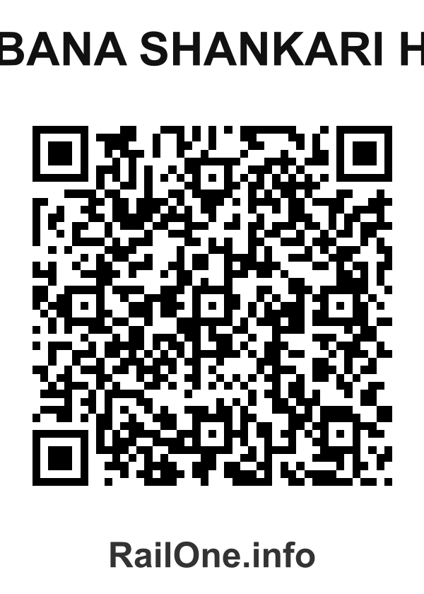 RailOne QR Code for Bana Shankari H station