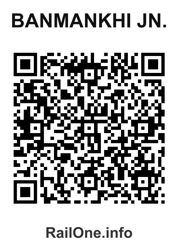 RailOne QR Code for Banmankhi Jn. station
