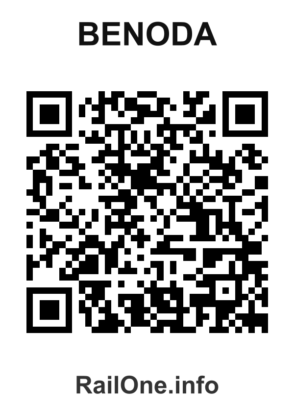 RailOne QR Code for Benoda station