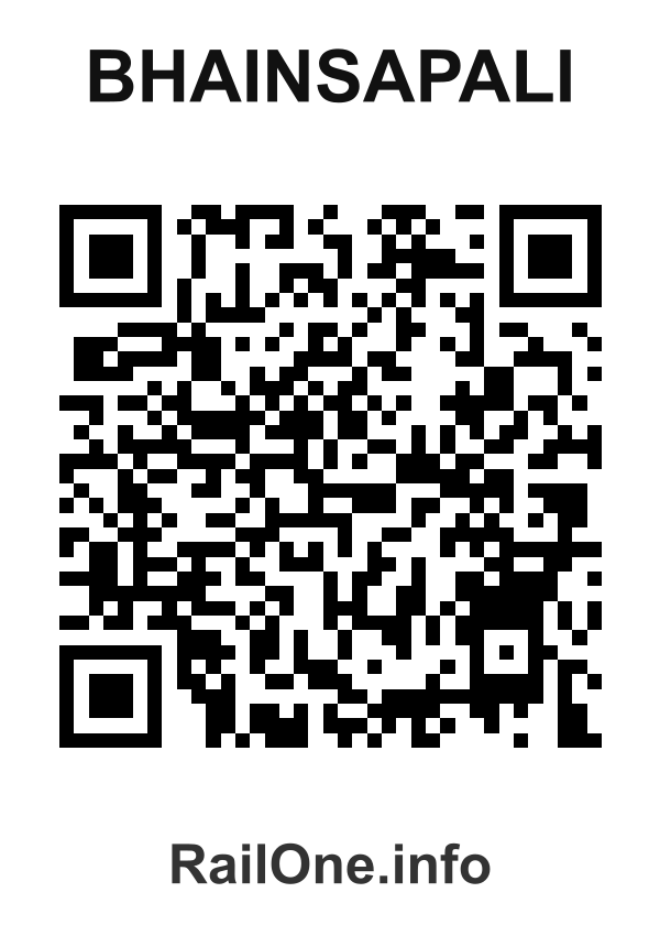 RailOne QR Code for Bhainsapali station