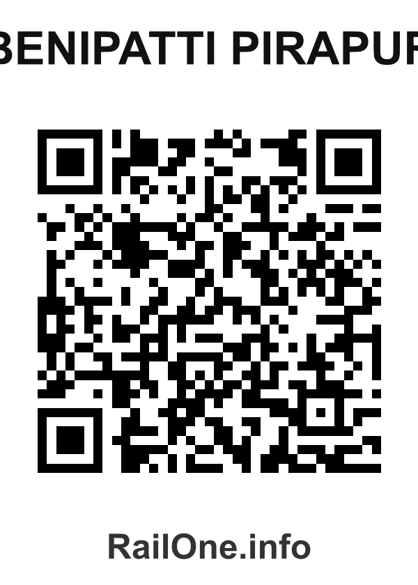 RailOne QR Code for Benipatti Pirapur station