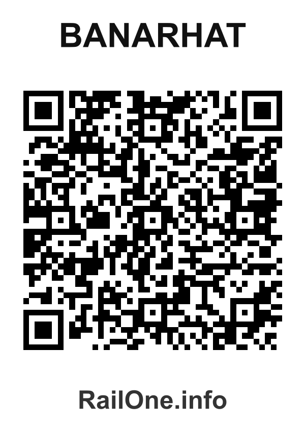RailOne QR Code for Banarhat station