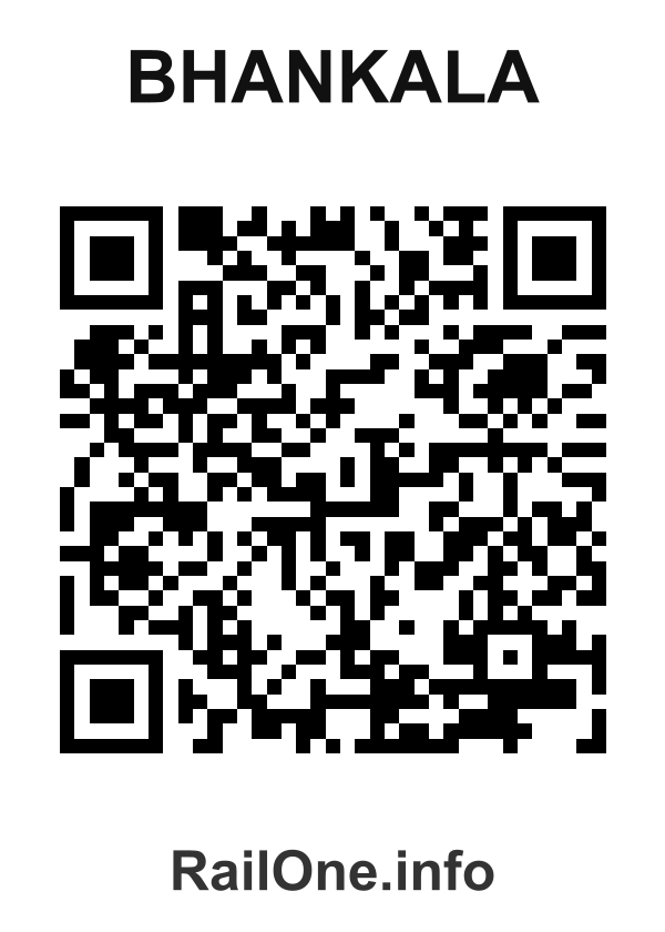 RailOne QR Code for Bhankala station