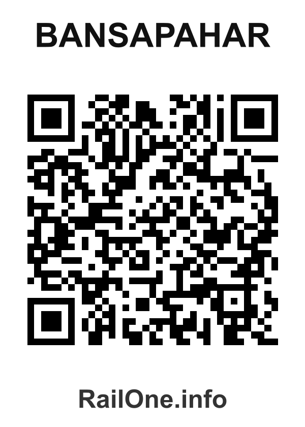 RailOne QR Code for Bansapahar station