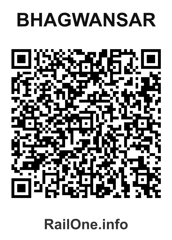 RailOne QR Code for Bhagwansar station