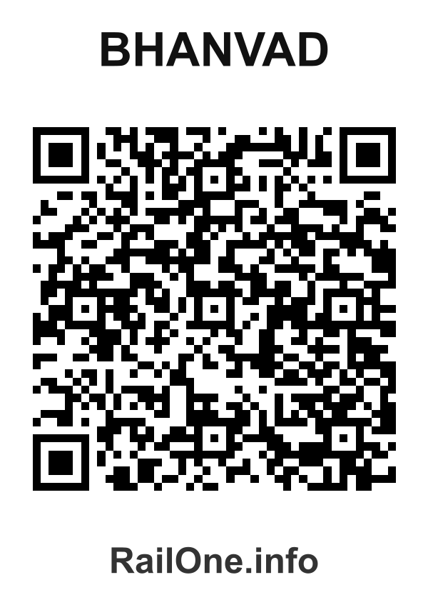 RailOne QR Code for Bhanvad station