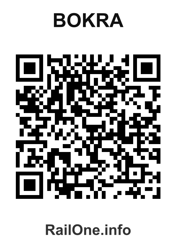 RailOne QR Code for Bokra station