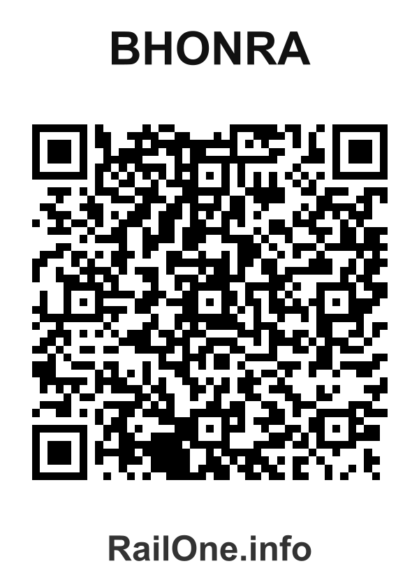 RailOne QR Code for Bhonra station