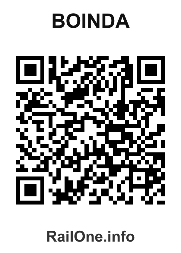 RailOne QR Code for Boinda station
